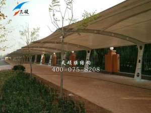 河北碧桂園小區膜結構停車棚